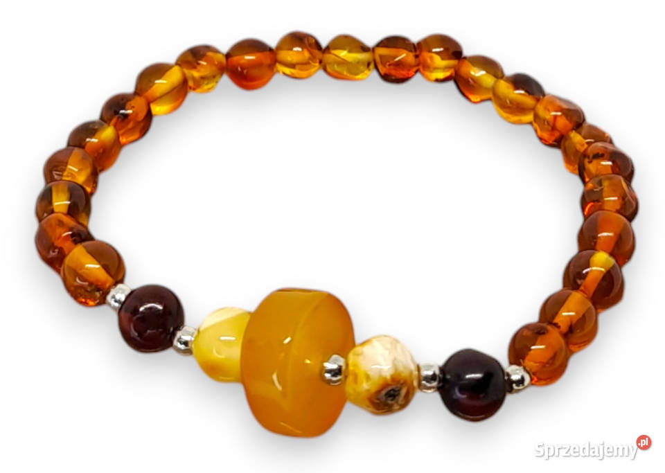 Bransoletka z bursztynu BURSZTYN bałtycki mix Warszawa
