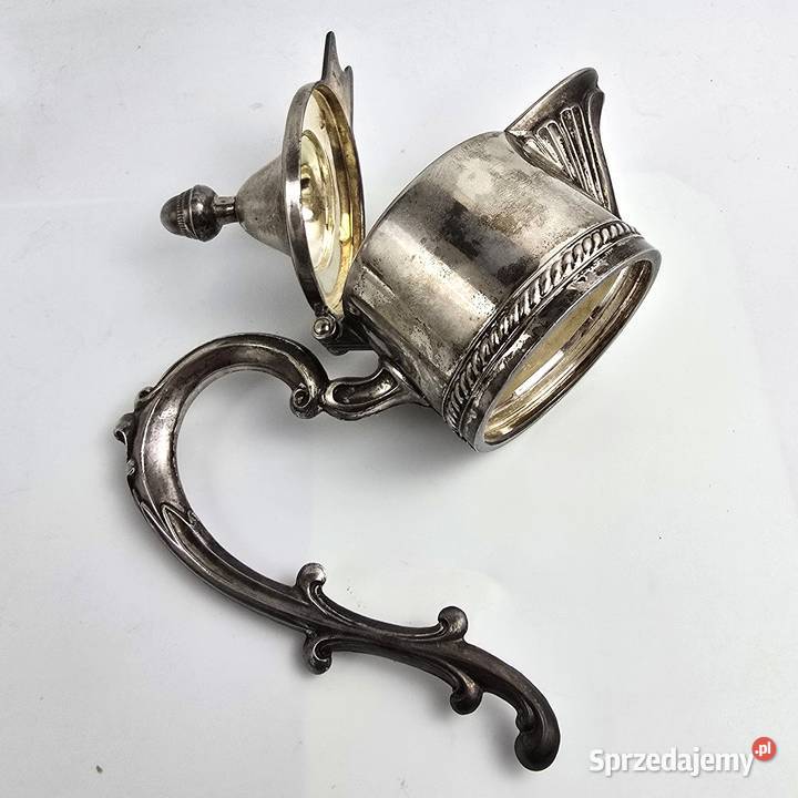 Karafka dzbanek z platerowanym okuciem Italia mazowieckie Bronisze sprzedam