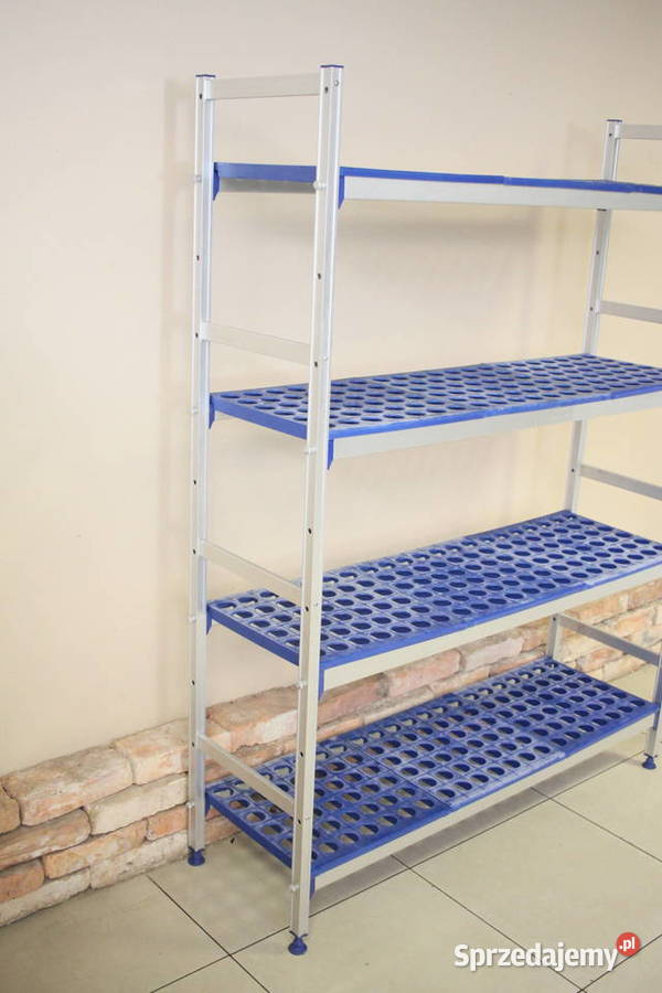 Regał aluminiowo polietylenowy 4 półki szer 125