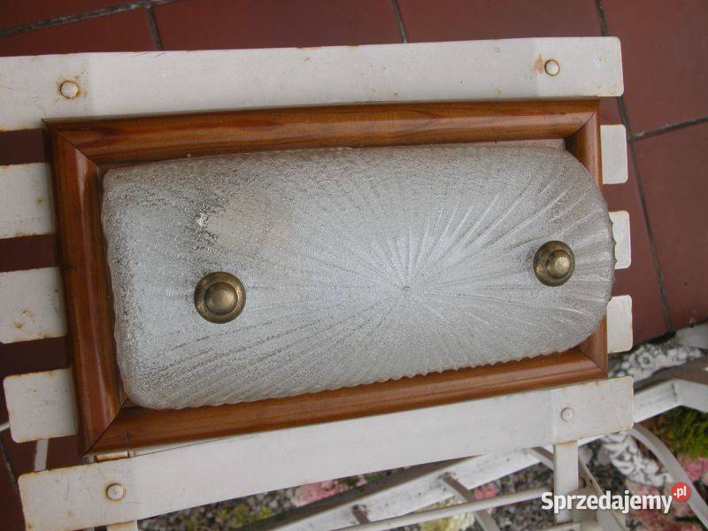 kinkiet plafon drewno i szkło Gorzów Wielkopolski