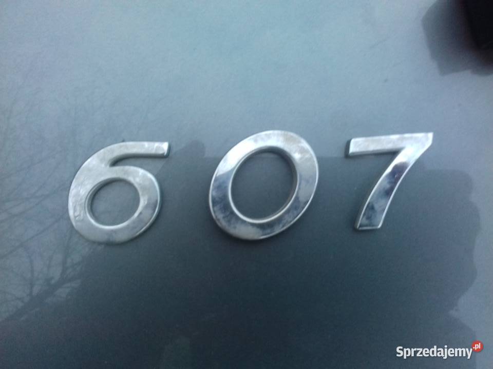 Cyferki klapa peugeot 607