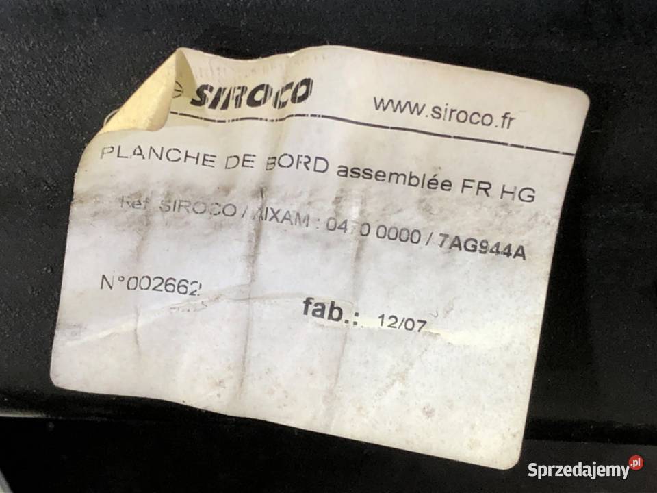 KOKPIT AIXAM CROSSLINE Hatchback 1216 KONSOLA