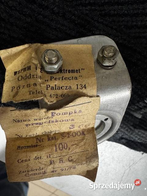 Pompka przyciskowa PRL Syrena 104 105 105L Fiat sprzedam