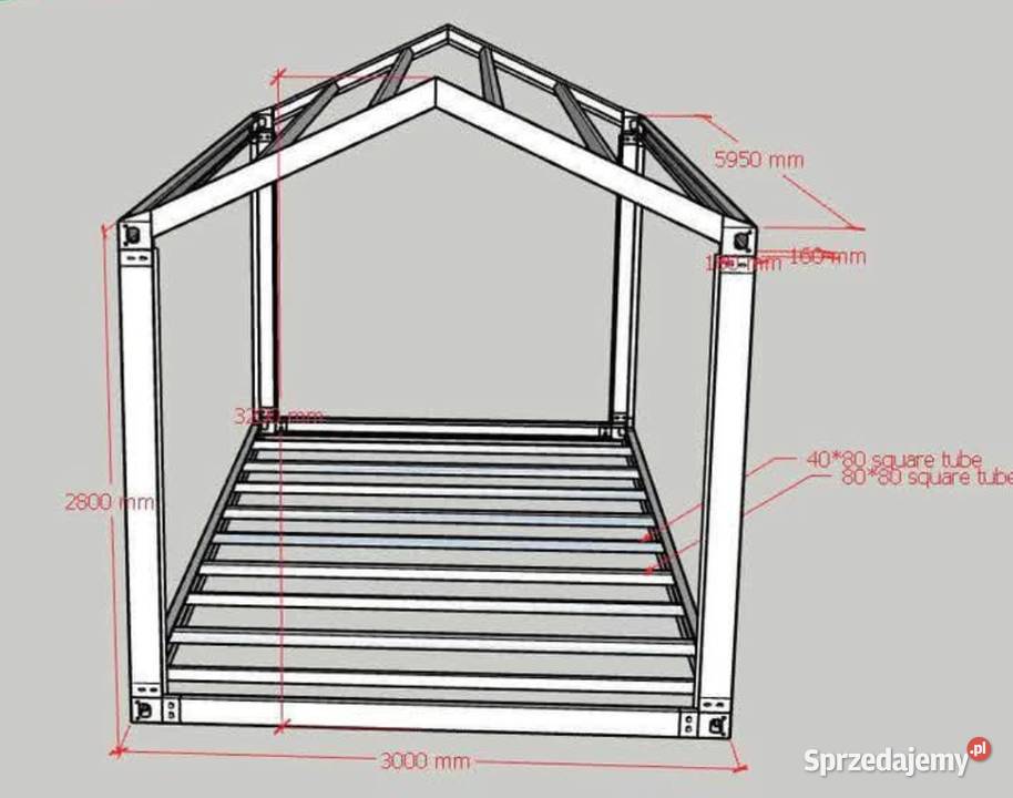 Konstrukcja kontenerowa stelaż stalowy śląskie Jastrzębie-Zdrój