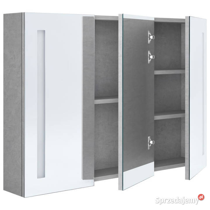 Szafka łazienkowa z lustrem i LED 89x14x62 Warszawa