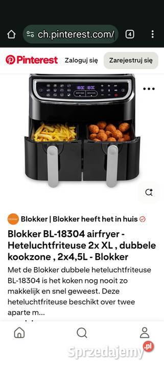 Airfryer podwójny nowy Blokker BL18304 Nakło nad Notecią
