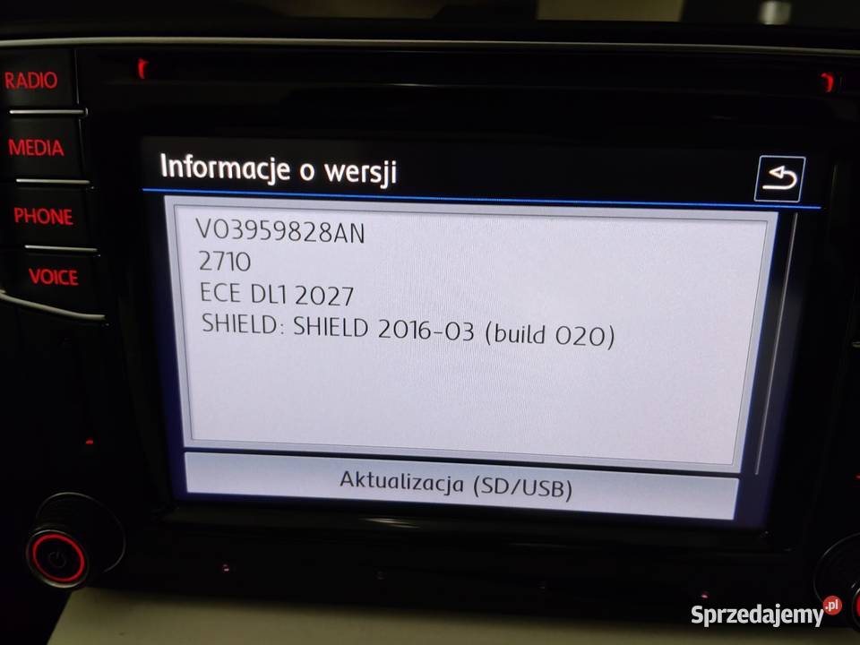 Aktualizacja mapy SD VW AS V24 mapa Europy w tym Łódź sprzedam