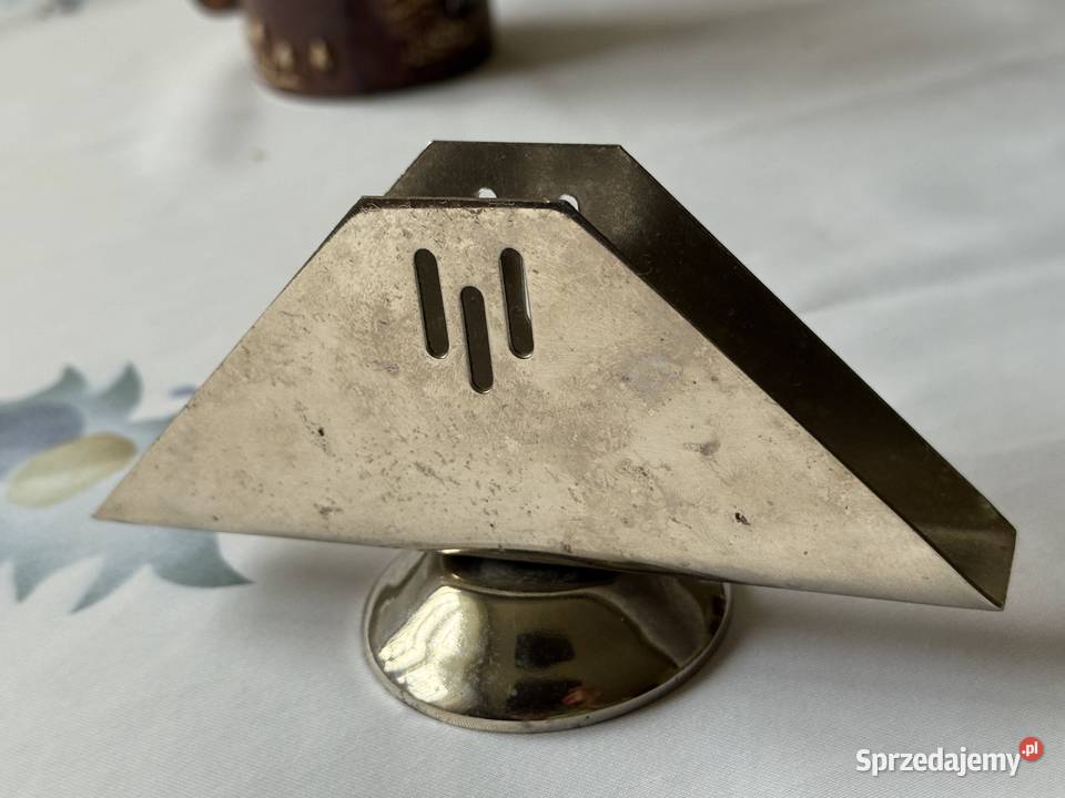 Serwetnik metalowy vintage lubelskie Lublin sprzedam
