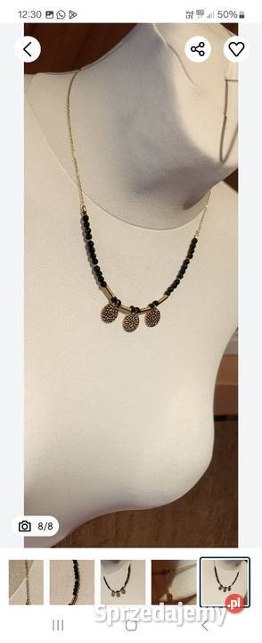 Naszyjnik choker stal chirurgiczna czarne Gliwice sprzedam