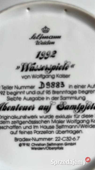 Talerz z kotami Seltmann Weiden 9883 pomorskie