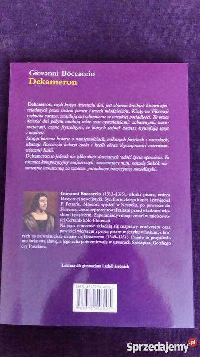 Dekameron Wybór Giovanni Boccaccio