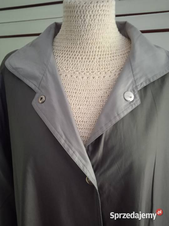 DWUSTRONNY PŁASZCZ Z PÓŁKLOSZA r 42 Bez wzoru Piła