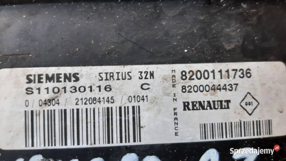 zestaw startowy Renault Kangoo 12 Siemens dolnośląskie