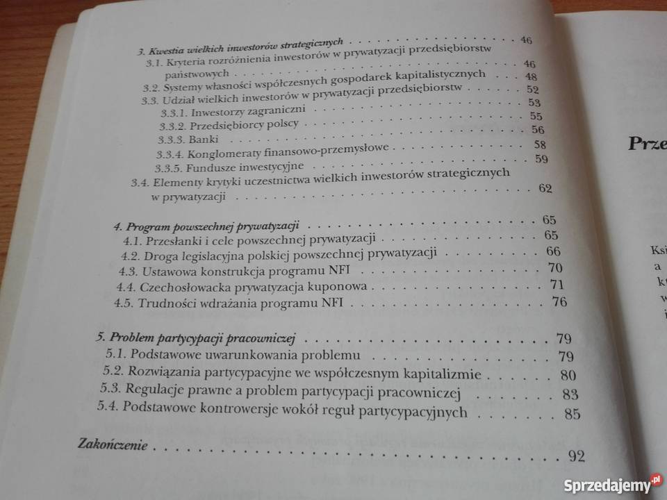 Problemy polskiej prywatyzacji w latach 19901996 Rok wydania 1997 Gdańsk