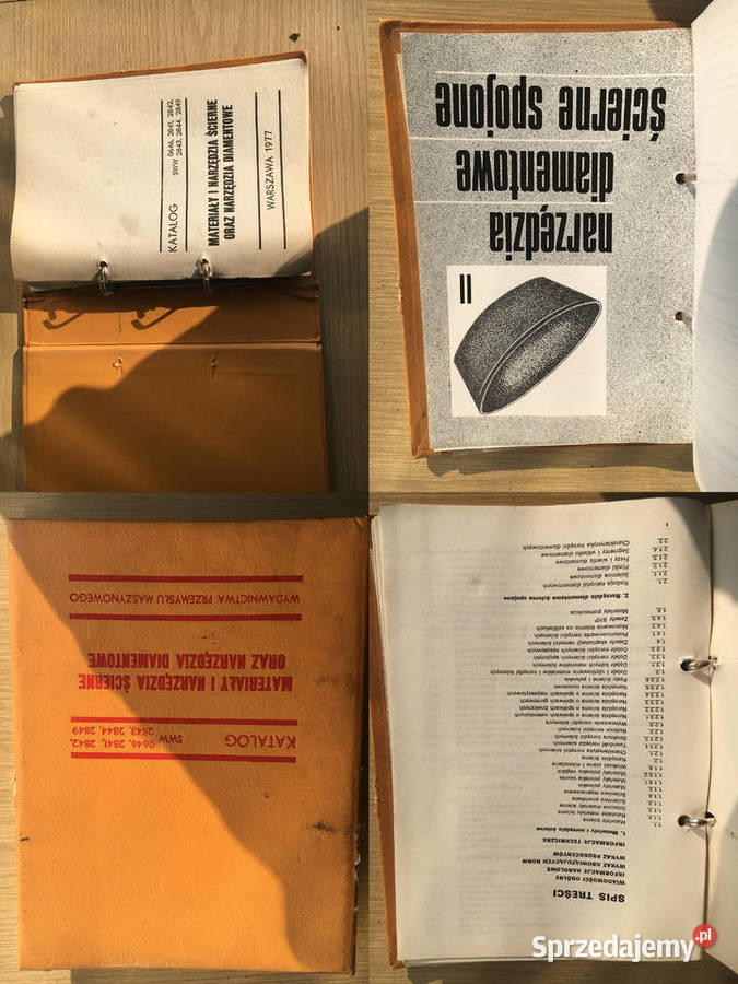 Katalog Materiały i narzędzia ścierne narzędzia Antykwariat Łęczyca