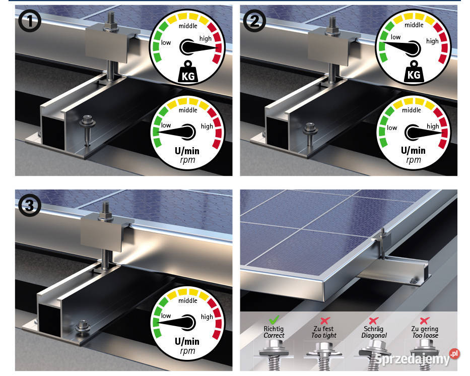 Blachowkręt do fotowoltaiki Reisser 6x25 małopolskie Nowy Sącz