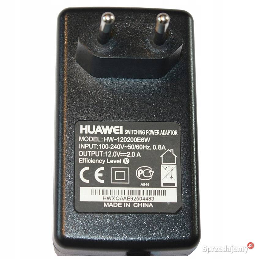 Zasilacz 12V 2A 24W 5521 do routera Huawei B593 router wielkopolskie Kobyla Góra
