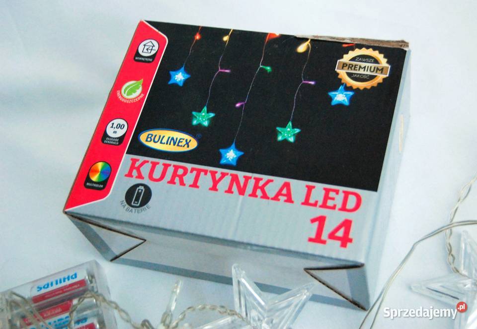 Gwiazdy kurtyna girlanda świetlna 14 LED Lublin