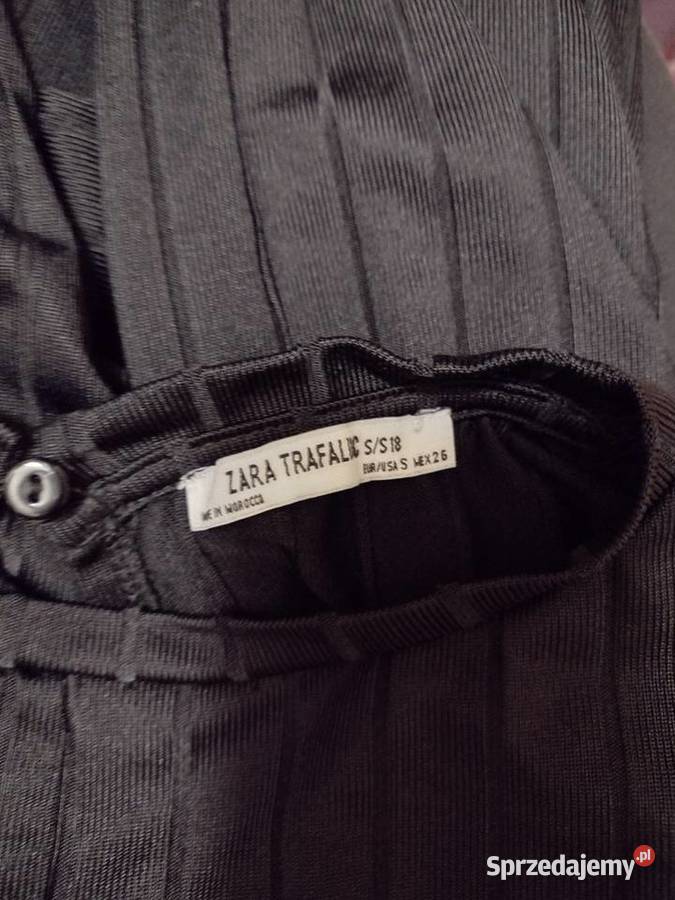 36S ZARA Czarny kombinezon biznesowy z Madrytu Długość Maxi Kraków