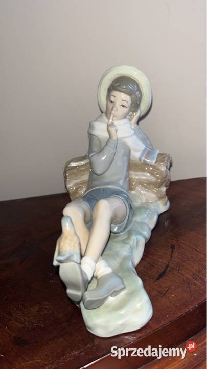 Figurka Lladro Chłopca z ptakiem Hand Made in Gdańsk