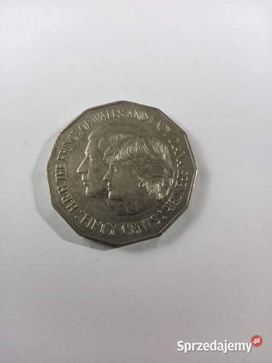 Okolicznościowe 50 centów Australia 1981r Numizmatyka Świdnica