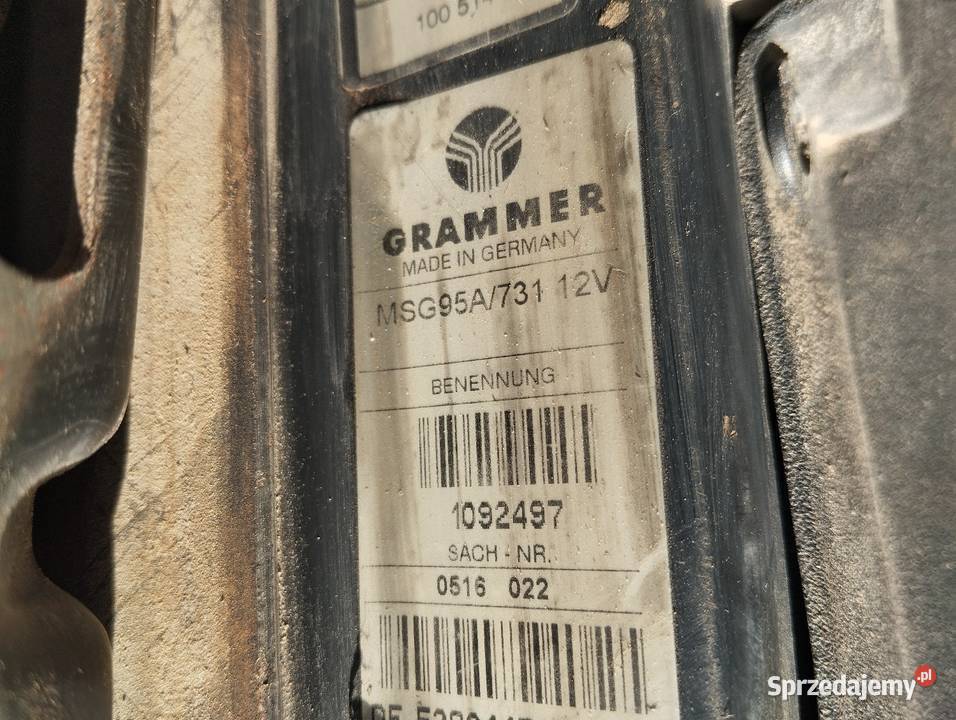 Fotel pneumatyczny Grammer Fendt lubelskie