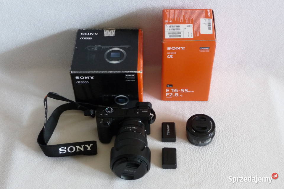 Sony Alpha A6500 dwa obiektywy Kraków
