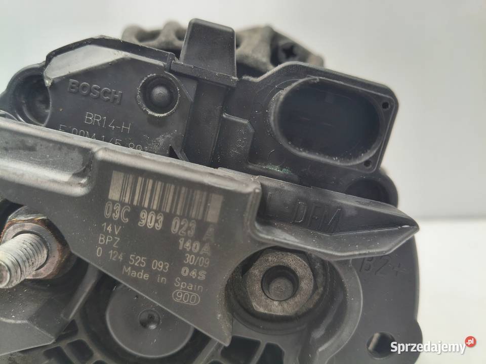 ALTERNATOR VW Golf VI Touran 14 TSI 03C903023A Układ elektryczny silnika Chełm sprzedam