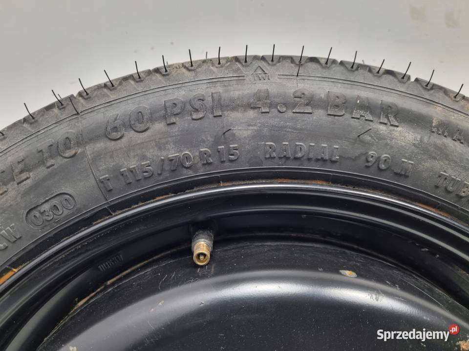 KOŁO ZAPASOWE DOJAZDOWE 11570 R15 Volvo S70 V70 Koła Rudka sprzedam