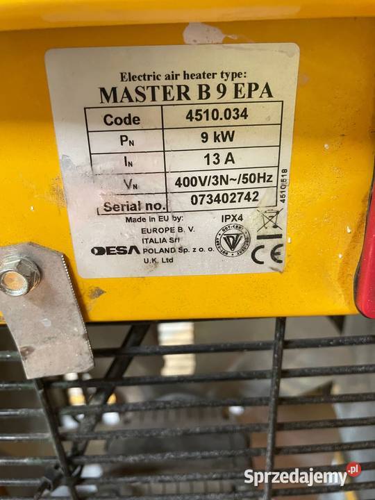 Nagrzewnica 9kW Lublin sprzedam