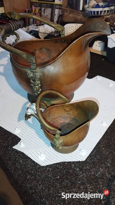 Donica węglarkaozdoba mosiądz Słubice