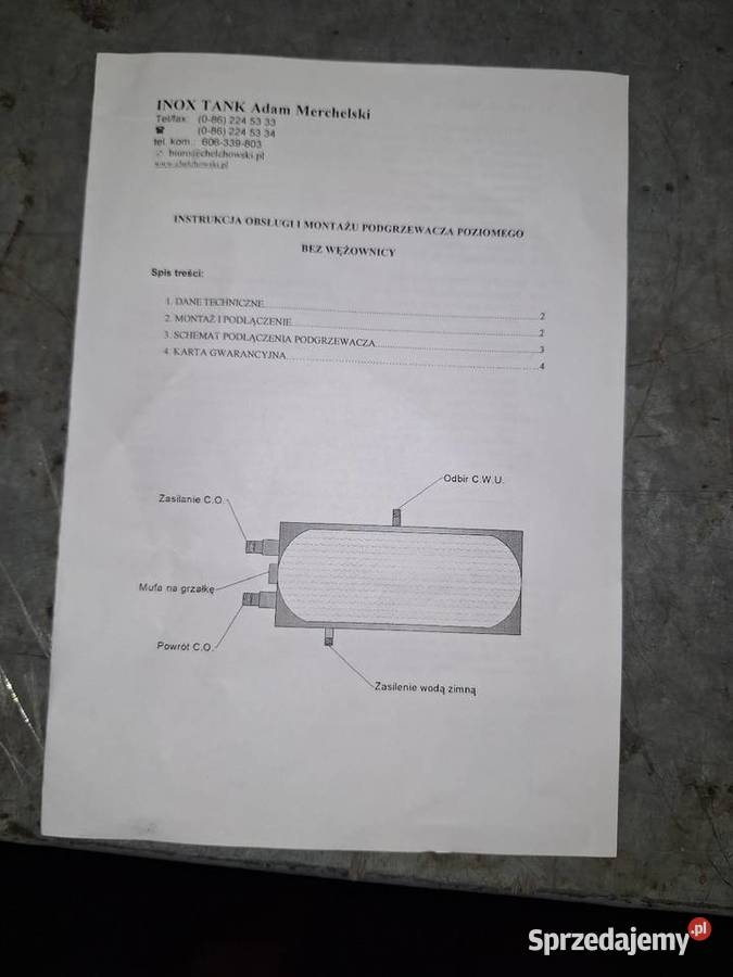 Zbiornik nierdzewny 130 L NOWY POLSKI Bieruń