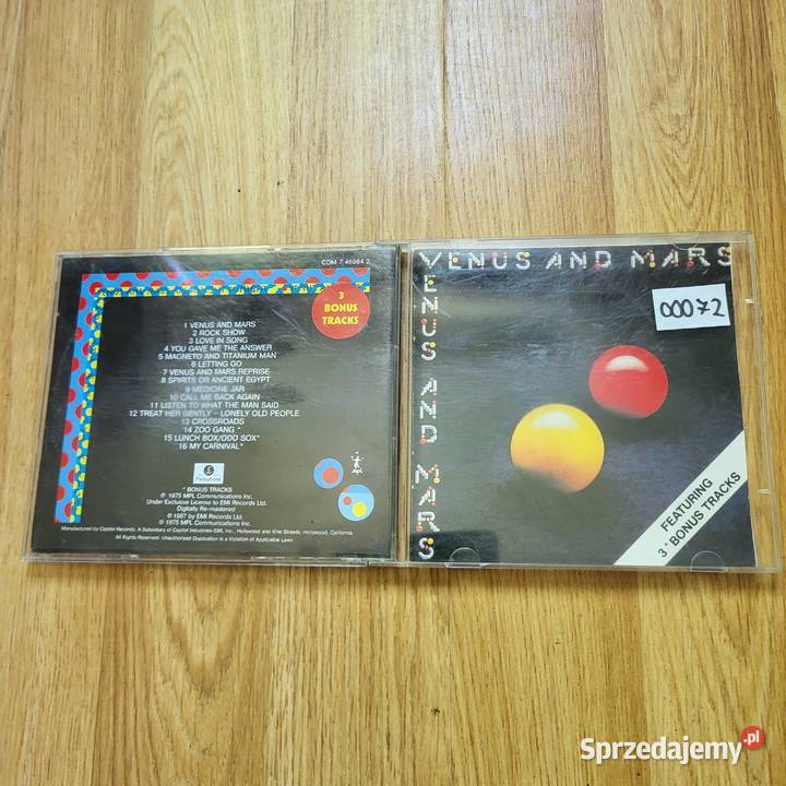 33Venus And Mars na płytach CD Bydgoszcz