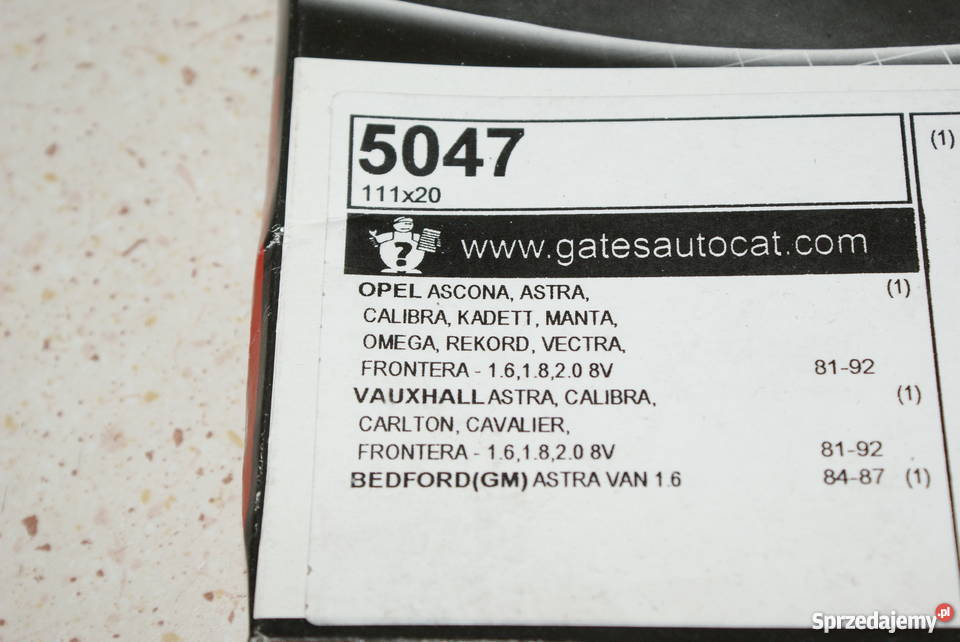 PASEK ROZRZĄDU OPEL 111GATES 5047 OPEL ASTRA Białobrzegi sprzedam