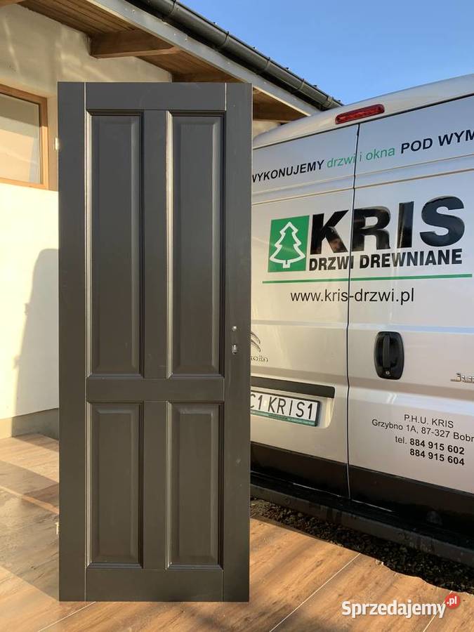 DRZWI wewnętrzne drewniane STYL różowe Bobrowo