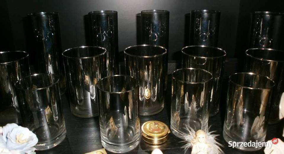 Szkło Metalizowane Kieliszki Szklanki Literatki Kraków