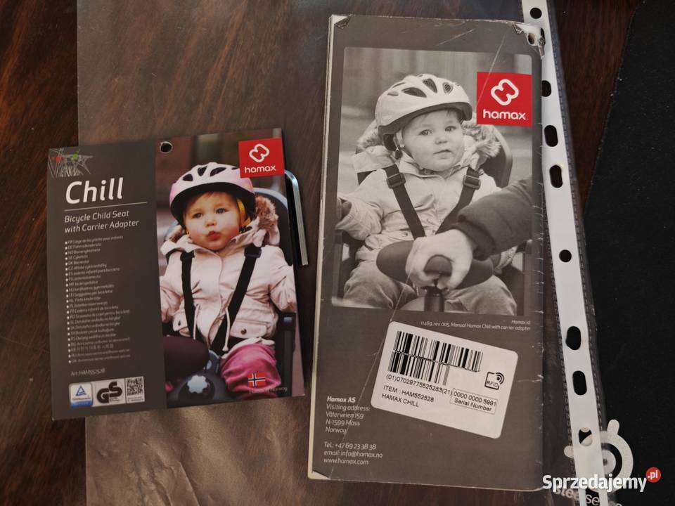 fotelik rowerowy Hamax Chill do 22 Warszawa sprzedam