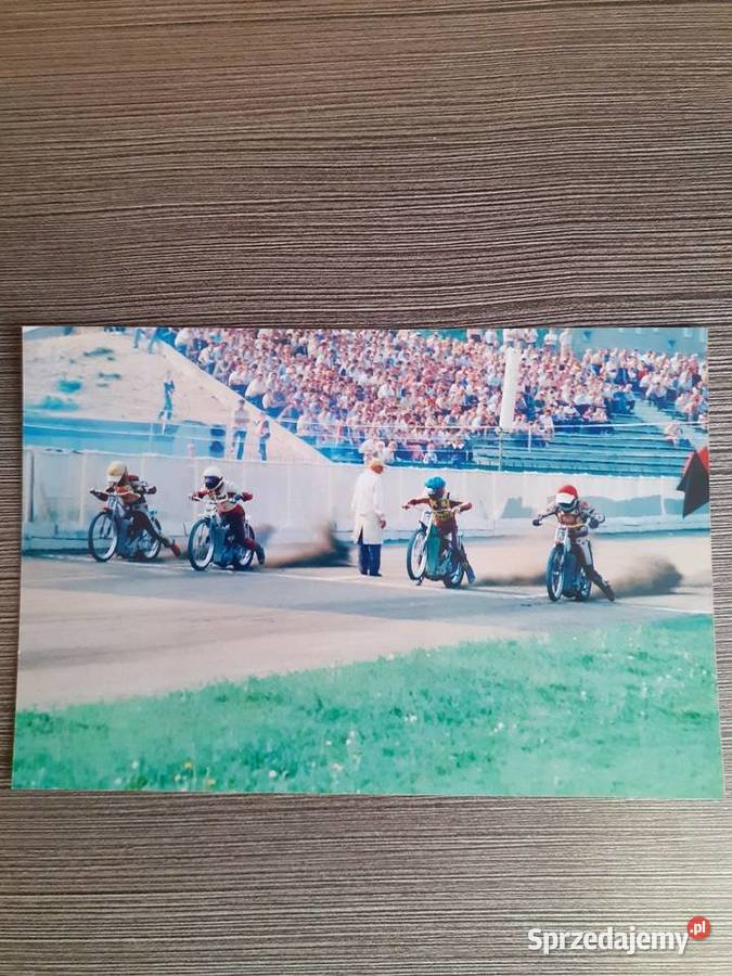 Żużel stare zdjęcie Gniezno lata 80te