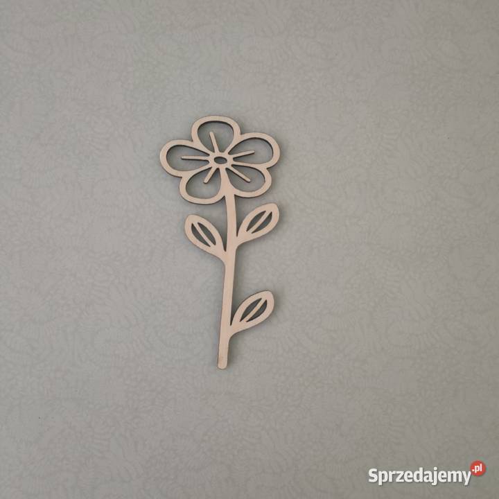 Kwiat sklejka drewno decoupage scrapbooking pomorskie