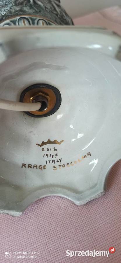 Lampa elektryczna Majolika CDIS Italy Gdańsk