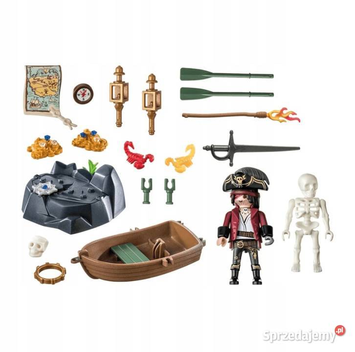 Playmobil pirat z łodzią Pirates 410 wielkopolskie Poznań