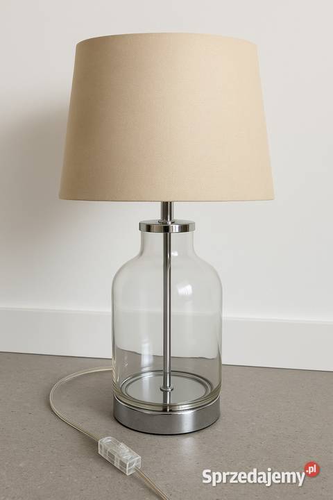 Lamp Gustaf podstawa lampy chrom Cargo szklana Warszawa