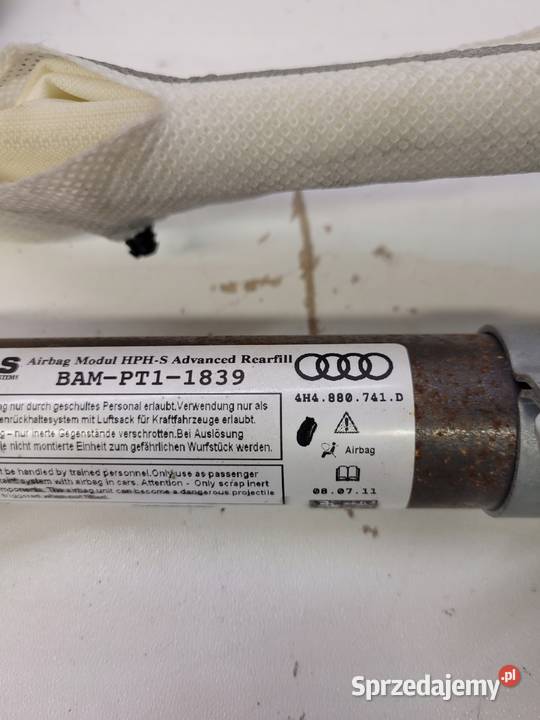KURTYNA LEWA AUDI A8 D4 LONG 4H4880741D ORYGINAŁ Przystajń