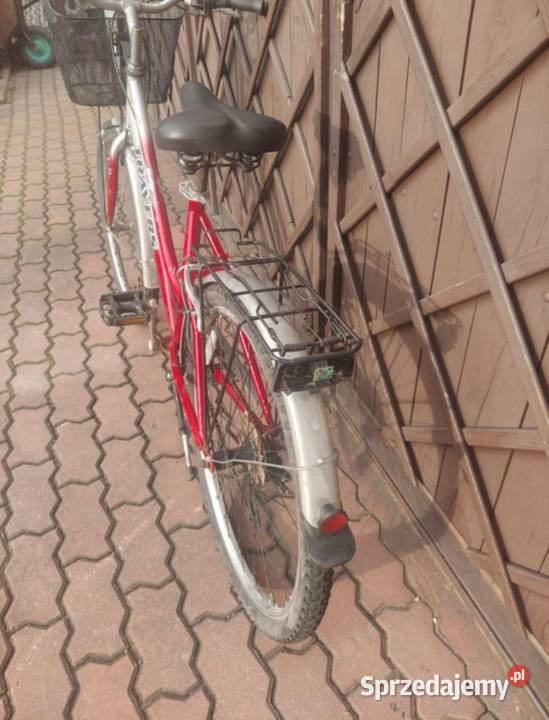 Rower miejski 26 czerwony Bochnia sprzedam