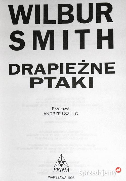 Drapieżne ptaki Wilbur Smith Pozostałe Pozostałe Chełm