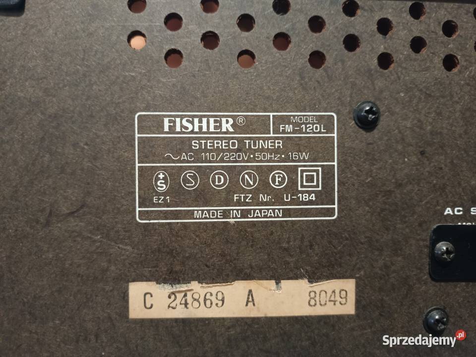 Tuner FISHER FM 120L Gdynia