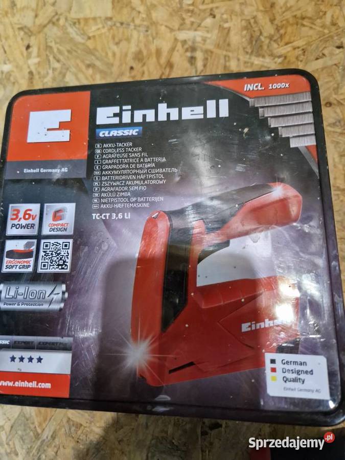Einhell Zszywacz akumulatorowy TCCT 36 Li 36 wielkopolskie Głogowa