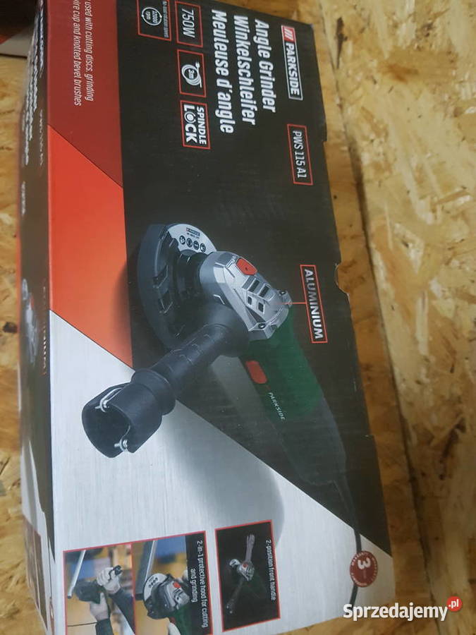 SZLIFIERKA KĄTOWA PARKSIDE 750W 115 mm TARCZA