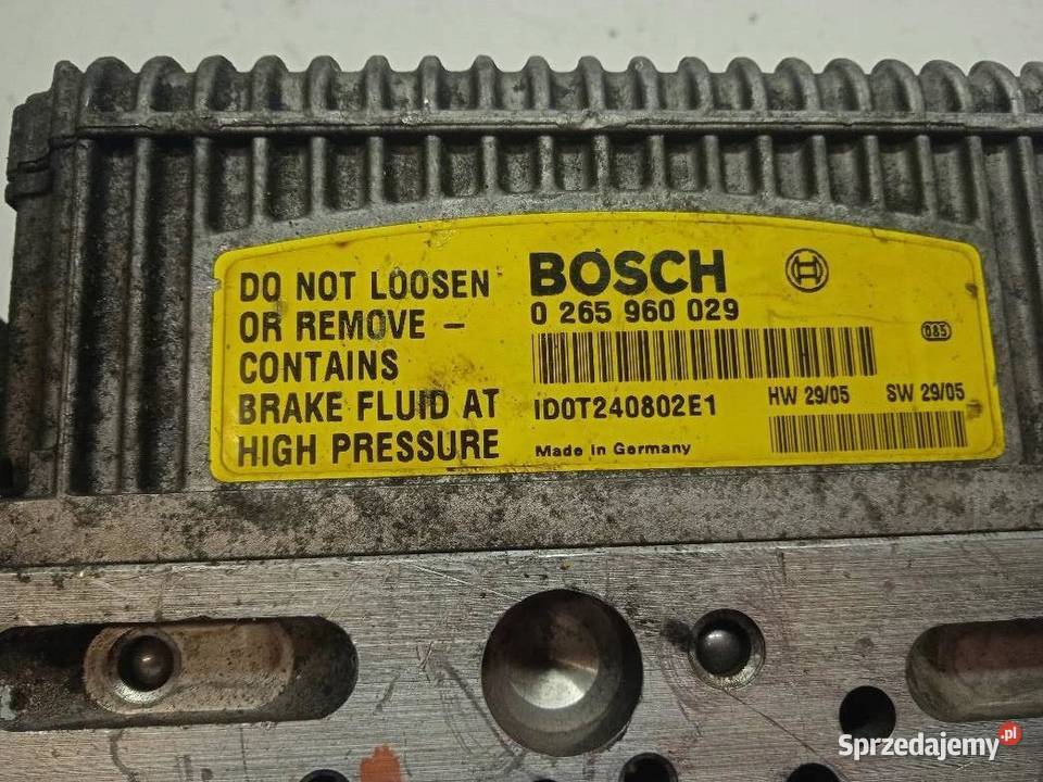 POMPA ABS 0265960029 A0054318112 MercedesBenz Układ ABS i ESP