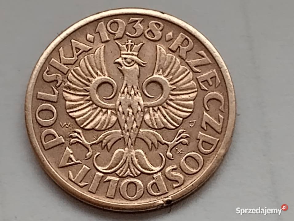 Moneta II RP 1 grosz 1938 Warszawa